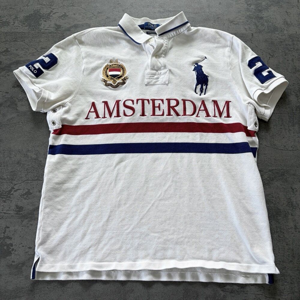 Polo Ralph Lauren Polo T-Shirt Amsterdam #2 Big Pony Luxury PRL Chief Keef RL XL